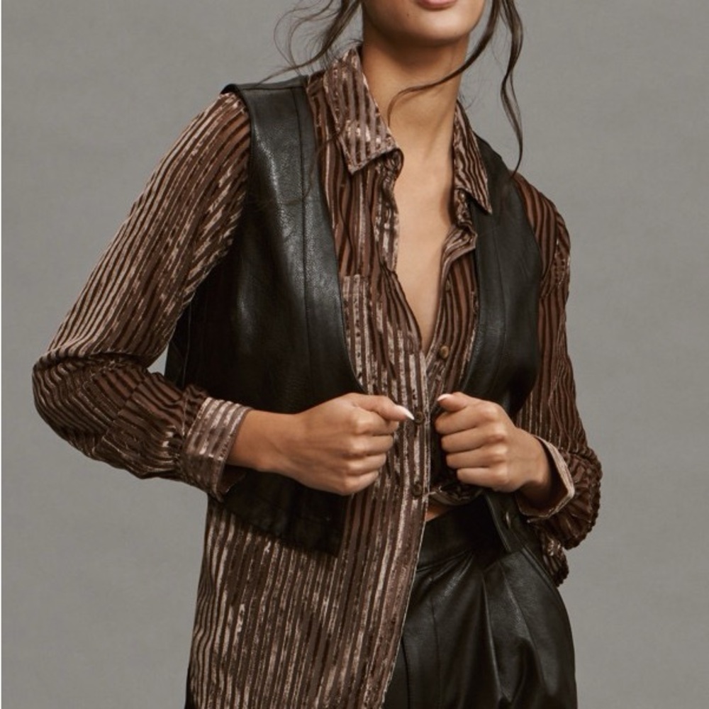 Velvet Sheer Burnout Blouse
Pilcro by Anthropologie
